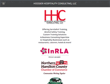 Tablet Screenshot of hoosierhospitalityconsulting.com
